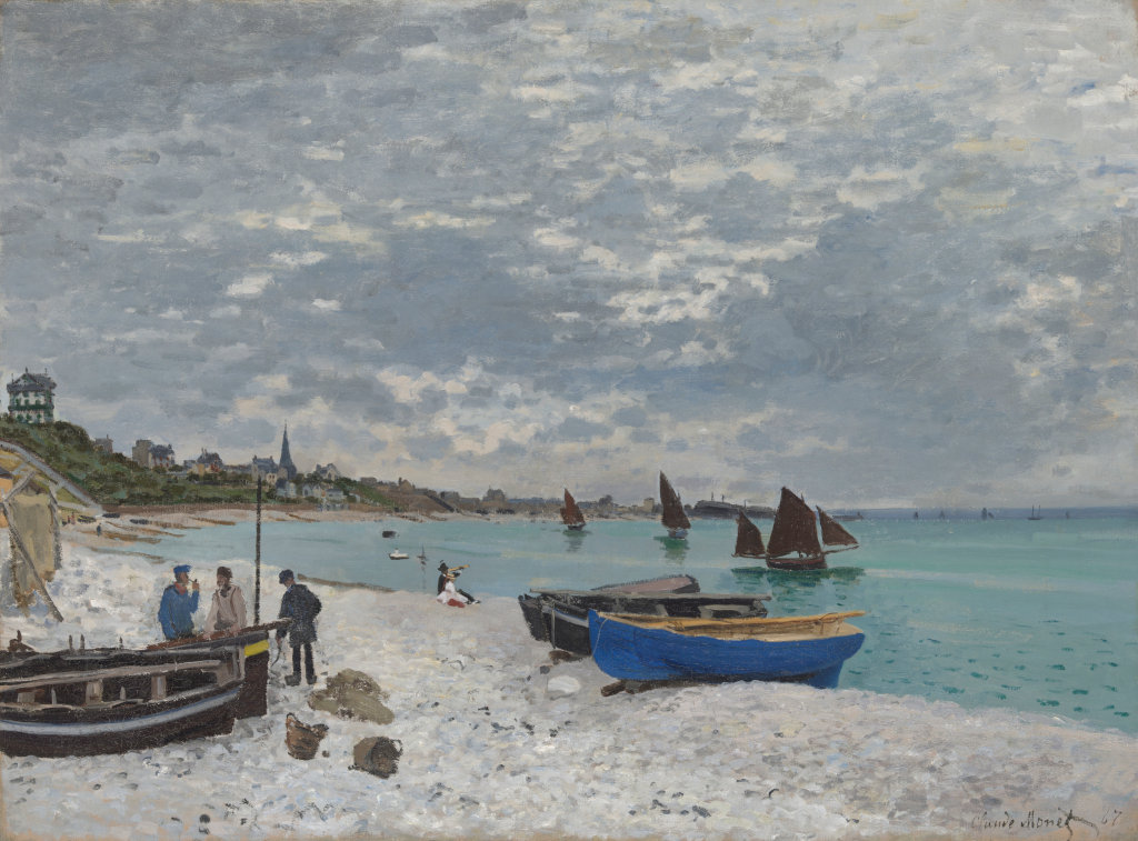 Beach at Sainte-Adresse Claude Monet